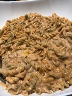 A picture of Pink sauce pasta.