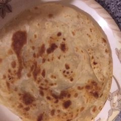 A picture of Chai paratha.
