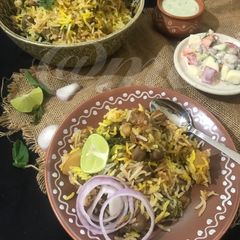 A picture of Chole  Biryani.