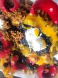 Loaded Waffle Fries (w/meats, beans, chz, jalepeno, sour cream)
