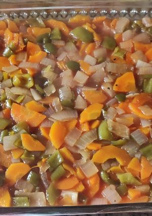 Una foto de Zanahoria en salsa agridulce