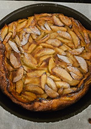 Une photo de Gâteau façon flognarde aux pommes