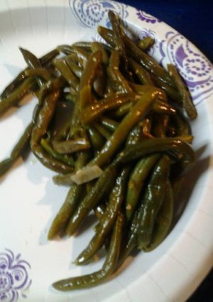 A picture of Sesame green beans.