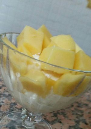 صورة لوصفة مانجو ايسكريم بالكراميل