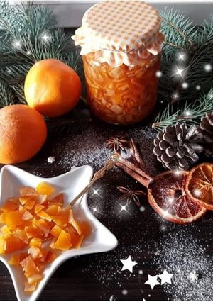 O poză a rețetei Portocale confiate.
