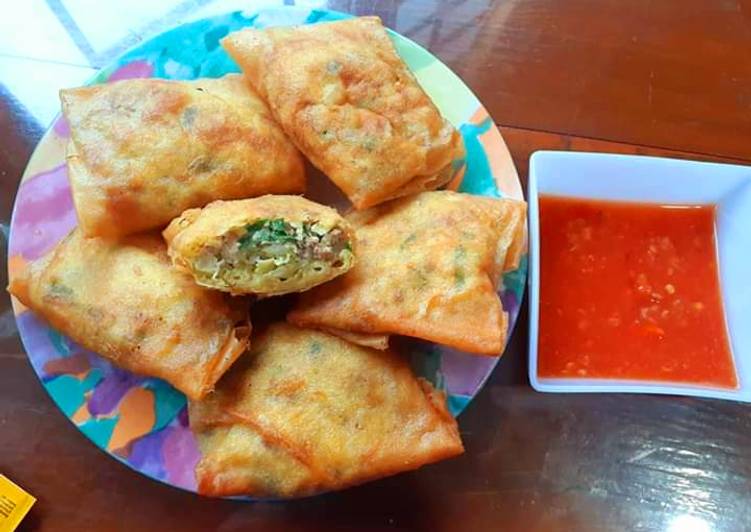 Recipe: Tasty Martabak Sayur Telur Daging