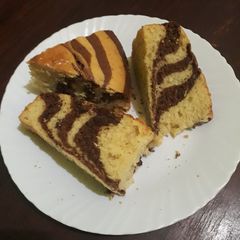 A picture of Chocolate-Vanilla Marble Cake #authorsmarathon#.