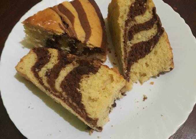 Chocolate-Vanilla Marble Cake #authorsmarathon#