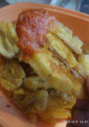 Foto resep Pisang geprek sambel kemiri #CABEKU #PisangGaul