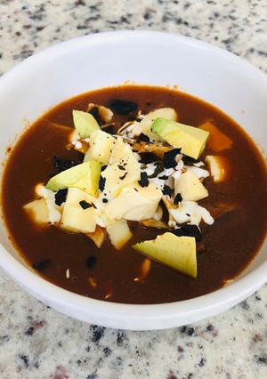 Una foto de Sopa de tortilla