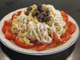 Ensalada de Mograbieh con Pollo