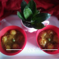 A picture of Baby potatoes with Chana Dal.