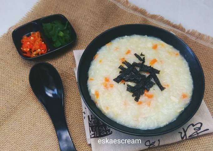 Resep Bubur Korea (Korean Chicken Poridge) Anti Gagal