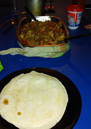 Una foto de Fajitas de pollo 🐔