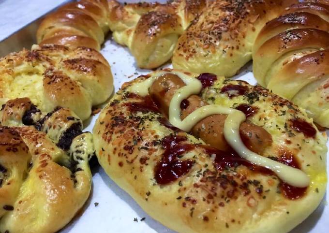 Cara membuat Roti Manis Rumahan / Donat Kampung kuning telur