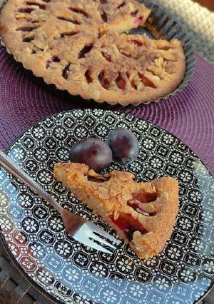Mandulás - szilvás sütemény #gluténmentes #tejmentes recept fotója