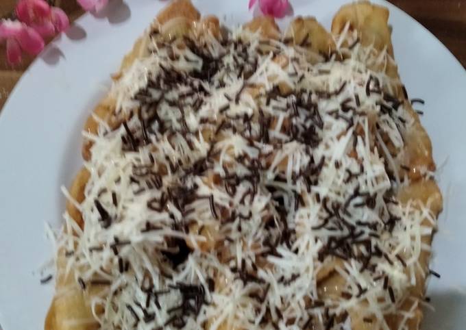 Pisang goreng keju susu