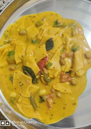 A picture of Dal Dhokli.