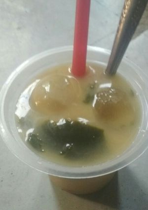 Foto resep Es Cincau hijau Gula Aren santan tradisional