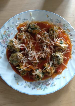 Una foto de Malfatis de espinaca 🍝