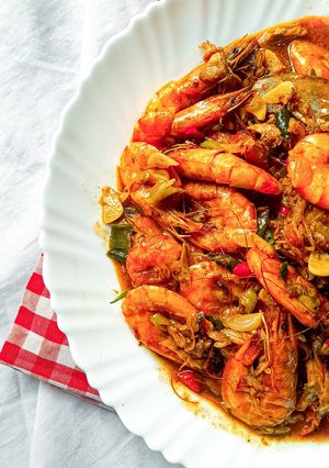 Foto resep 248. Sambal Udang Tongkol Suwir Bumbu Iris