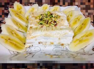 صورة لوصفة 🍌كيكة الموز الباردة بطريقتي