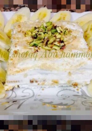 صورة لوصفة 🍌كيكة الموز الباردة بطريقتي