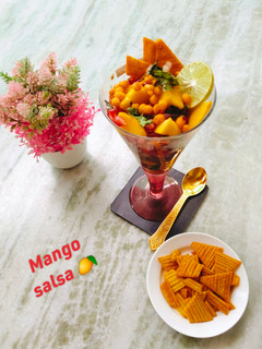 A picture of MANGO SALSA 🥭🥭(Totapuri Mango Salsa 🥭).