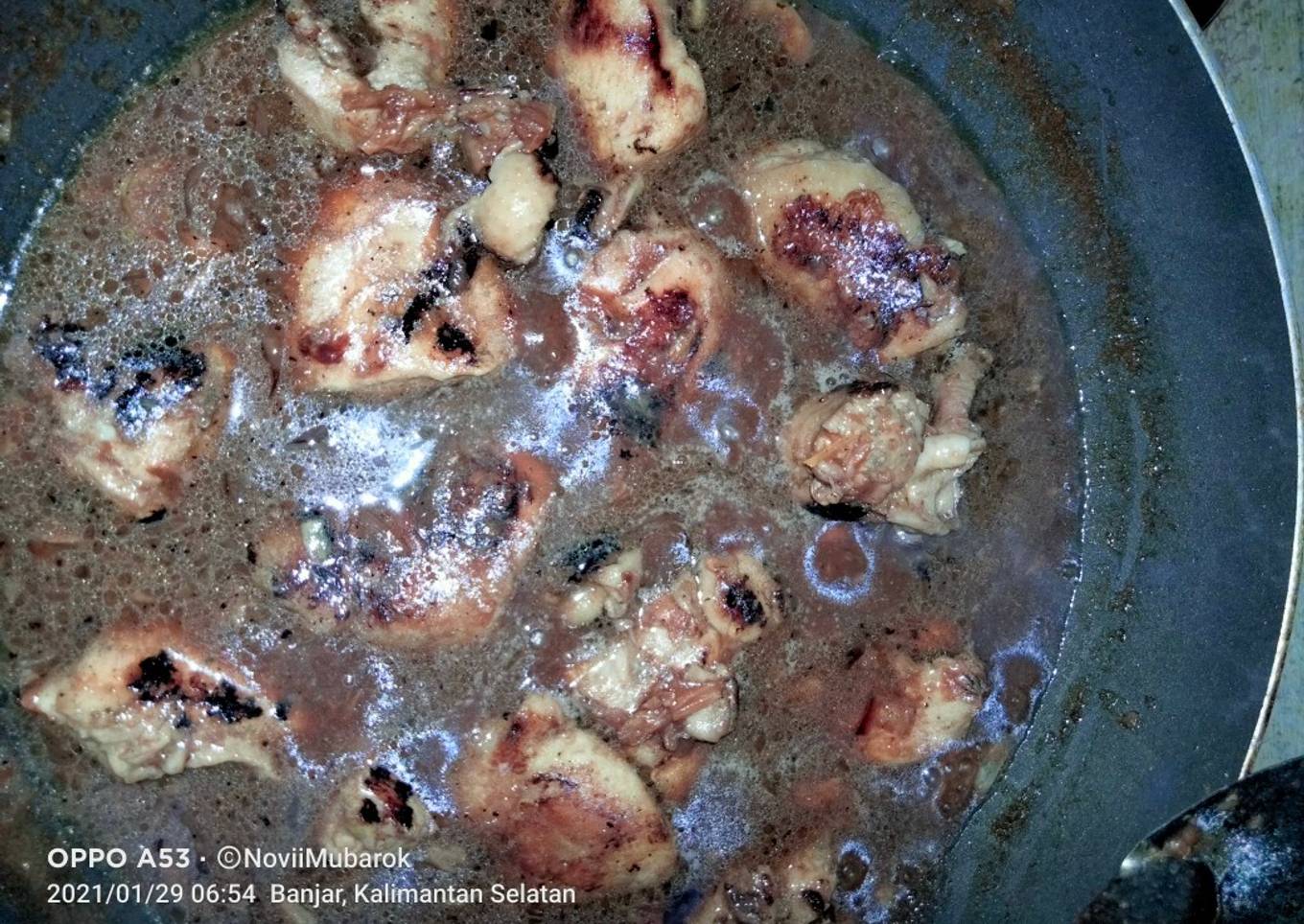 Ayam panggang, acar