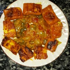 A picture of Tandoori paneer tikka grill.