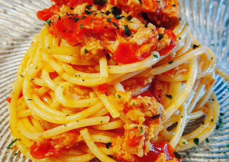 Spaghetti pomodorini e tonno