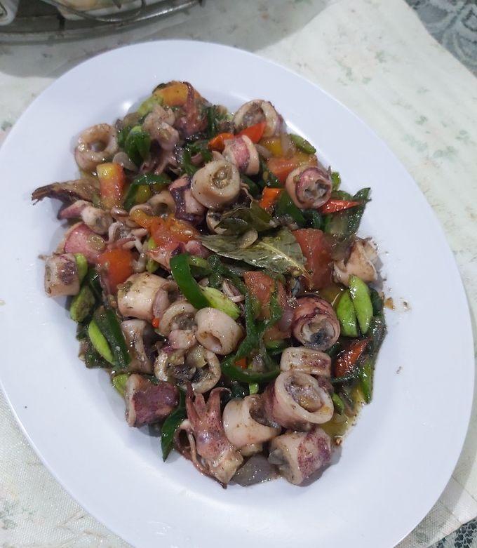 Foto resep Oseng cumi asin cabe ijo