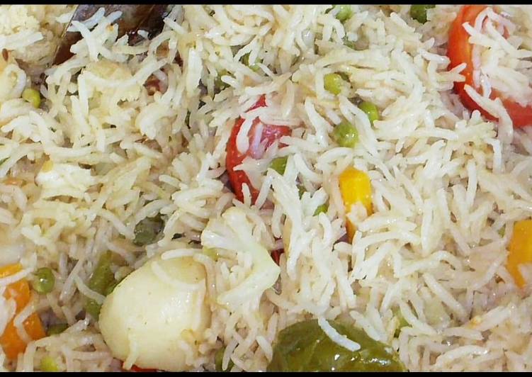 Steps to Make Super Quick Homemade Vegetable pulao recipe