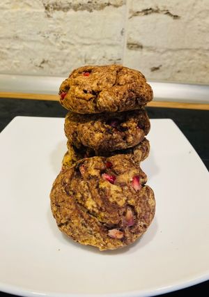 Diétás gránátalmás keksz gluténmentesen és cukormentesen recept fotója