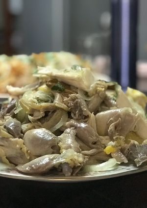 Hình của món Cháo gỏi gà.