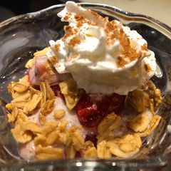 A picture of Oreo ~ Cherry 🍒 Granola Dessert 🍨.