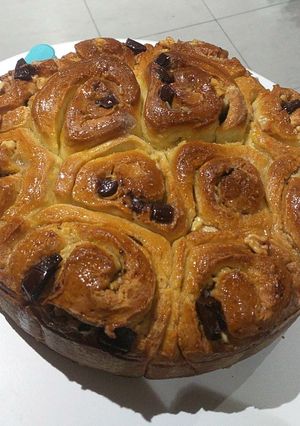 Una foto de Torta 80 golpes con chocolate y nueces💗