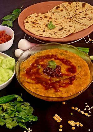 A picture of Double tadka Panchmel Dal.
