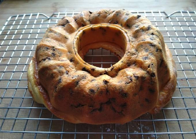 Gâteau yaourt aux pépites de chocolat