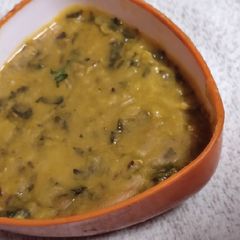 Sindhi Style Spinach Dal Bhaji A picture of Sindhi Style Spinach Dal Bhaji.