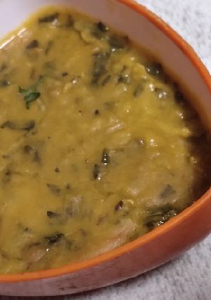 A picture of Sindhi Style Spinach Dal Bhaji.
