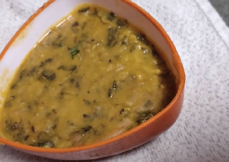Easiest Way to Prepare Ultimate Sindhi Style Spinach Dal Bhaji