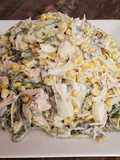 Chicken Salad with Poblano Pepper Strips