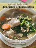 Sup Sayur Lada Hitam Bayam Hijau dan Cendawan