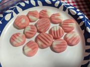 A picture of peppermint candy