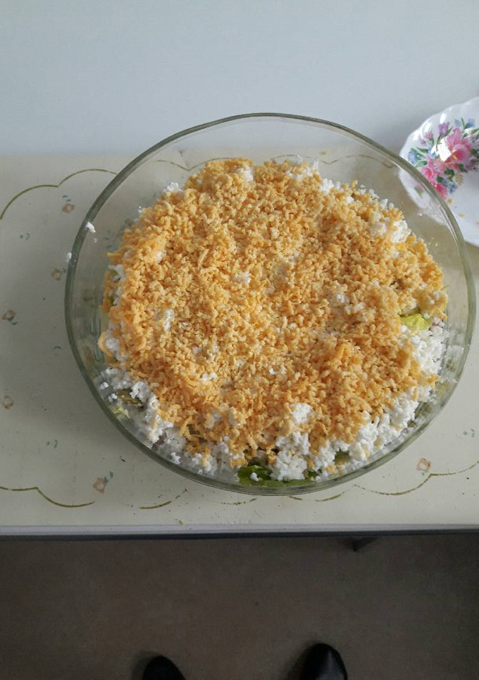 Una foto de Ensalada esponjosa