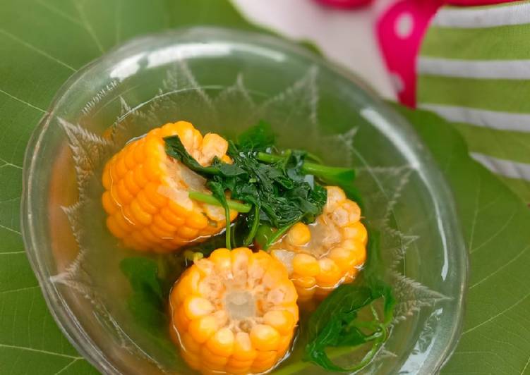 Sayur bayam kuah bening