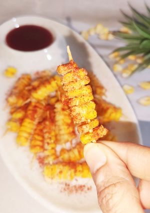 A picture of Crispy Peri Peri Sweetcorn Fries.