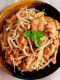 韓式豆芽炒肉片 的食譜成品照片