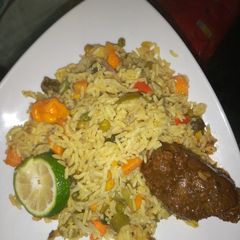 A picture of Sweet and sour fried rice.
